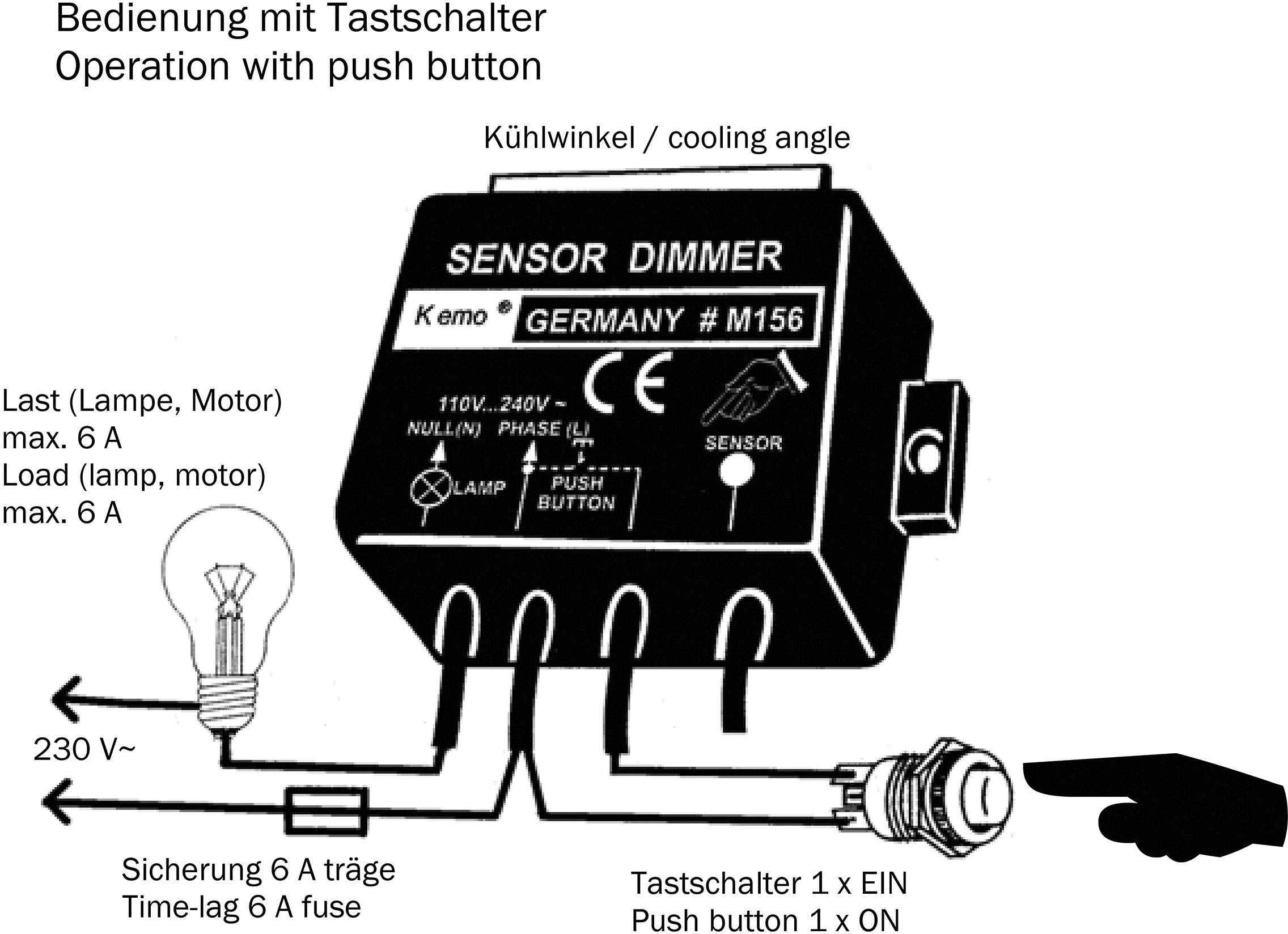 Kemo M156 Leistungsregler Baustein 230 V/AC 6 A-4