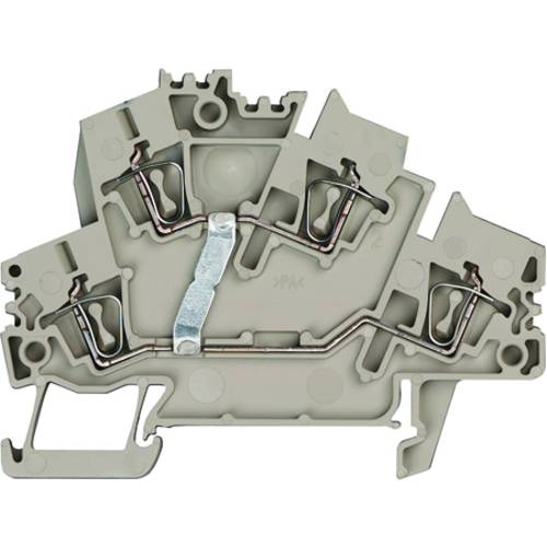 Weidmüller 1791030000-50 Doppelstockklemme Zugfeder Dunkelbeige 50 St.