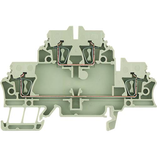 Weidmüller 1791470000 Doppelstockklemme Zugfeder Braun, Dunkelbeige 50 St.