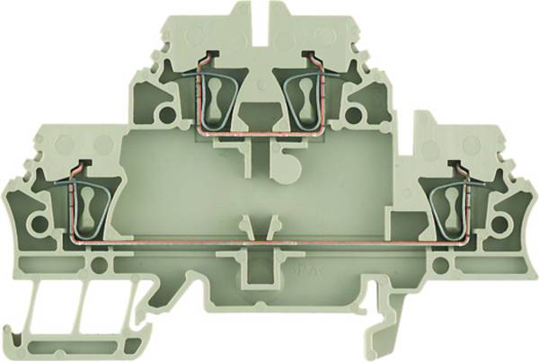Weidmüller 1791470000 Doppelstockklemme  Zugfeder  Braun, Dunkelbeige 50 St.