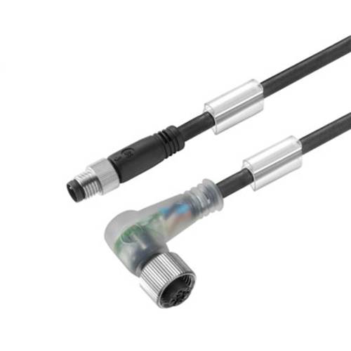 Weidmüller 1026210500 Sensor-/Aktor-Steckverbinder, konfektioniert M12 Stecker, gerade, Buchse, gewinkelt Polzahl Sensor...