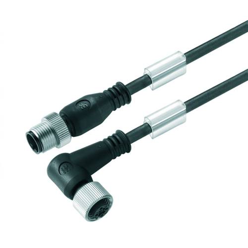 Thumbnail - Weidmüller 9457310060 Sensor-/Aktor-Steckverbinder, konfektioniert M12 Stecker, gerade, Buchse, gewinkelt 0.60 m Polzahl...