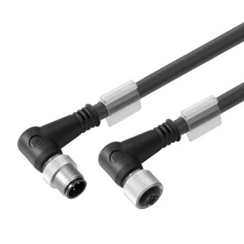 Thumbnail - Weidmüller 1059740150 Sensor-/Aktor-Steckverbinder, konfektioniert M12 Stecker, gewinkelt, Buchse, gewinkelt 1.50 m Polz...