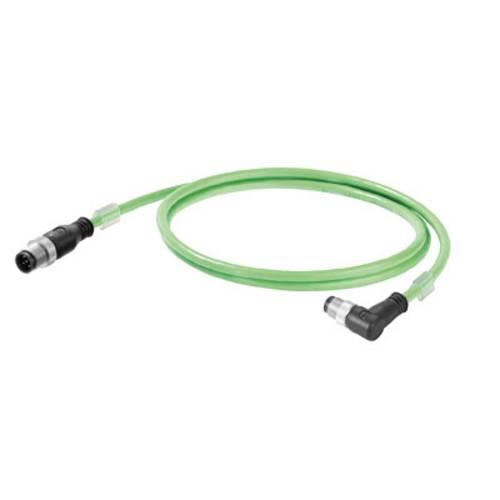 Weidmüller 1059770050 Sensor-/Aktor-Datensteckverbinder, konfektioniert M12 Stecker, gerade, Stecker, gewinkelt 1 St.