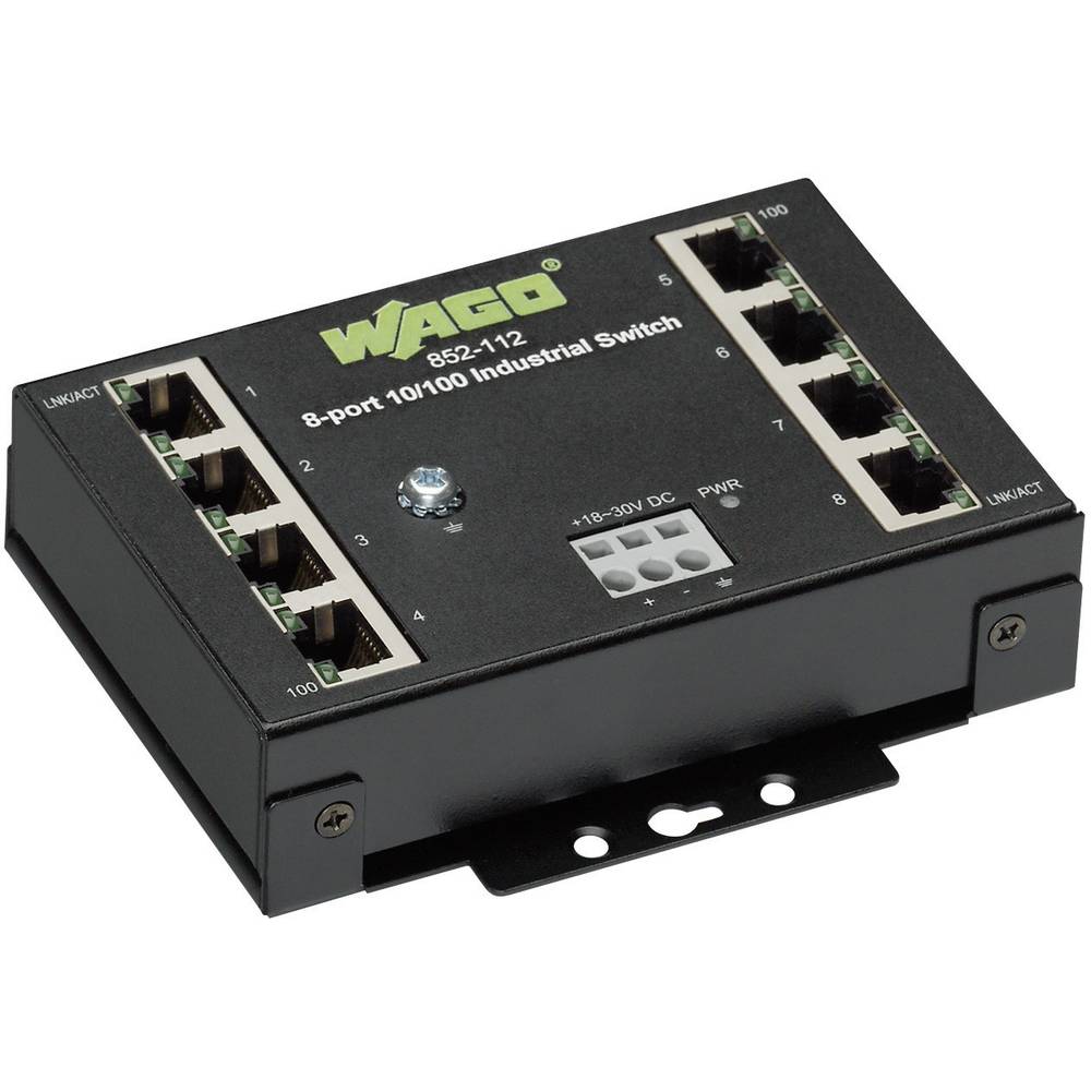 WAGO Industrial-ECO-Switch Industrial Ethernet Switch 8 poorten