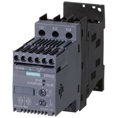 Schützapparat von Siemens mit mehreren Anschlussklemmen und Steuerungselementen, geeignet für Schaltanlagen in industriellen Anwendungen.