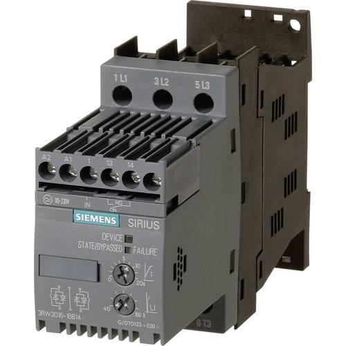 Thumbnail - Siemens 3RW3018-1BB14 3RW30181BB14 Sanftstarter Motorleistung bei 400 V 7.5 kW Motorleistung bei 230 V 4 kW 400 V/AC Nen...