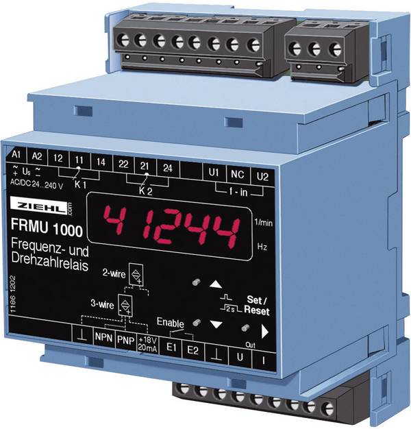 Ziehl FR 1000 U 226133.CO Drehwächter Anzahl Relais-Ausgänge: 2