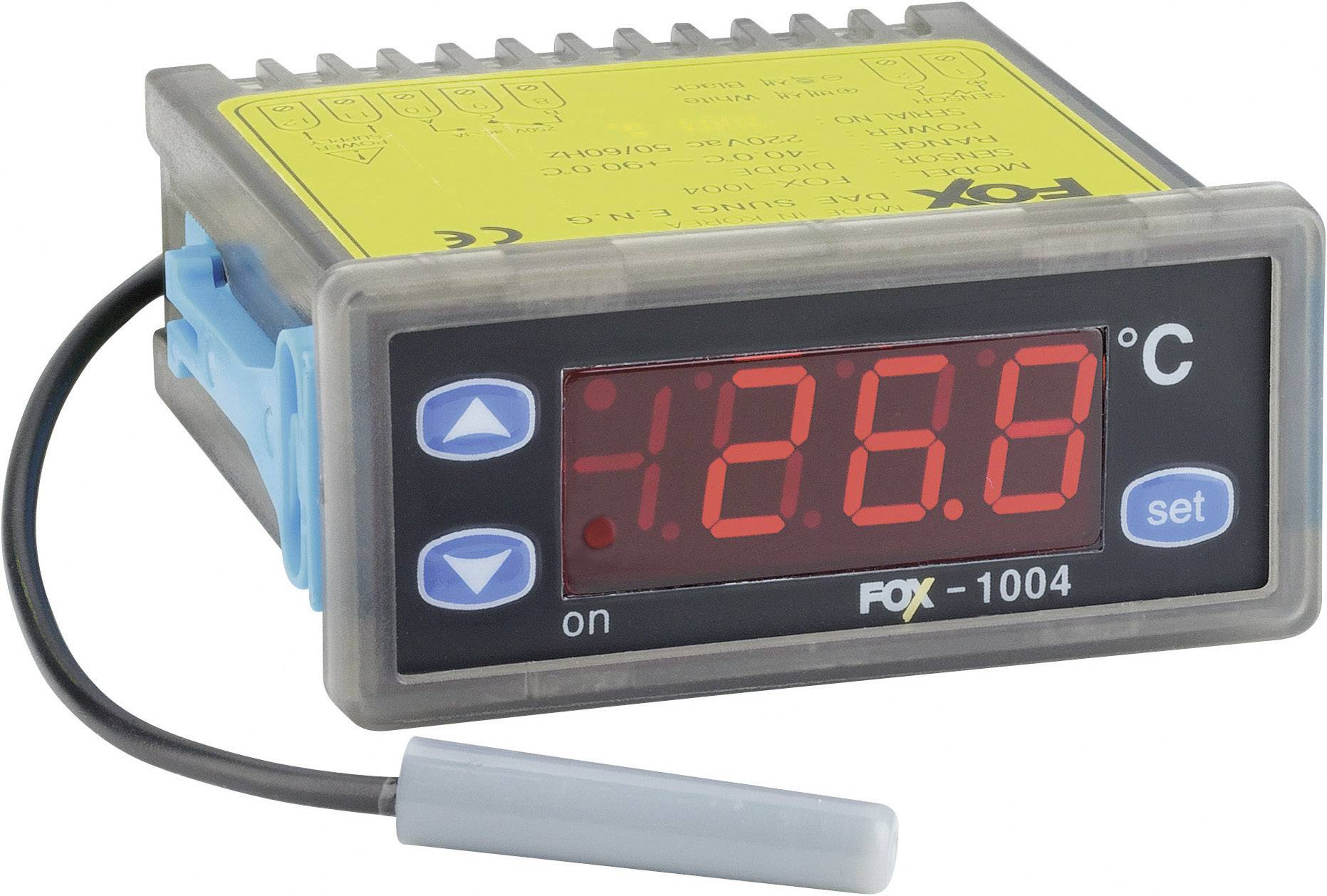 1004 Temperaturregler D -40 bis +90 °C Relais 2 A (L x B x H) 77 x 79 x 35 mm-1