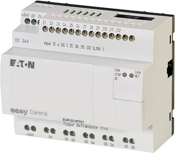 Eaton Kompaktsteuerung EC4P, 24VDC, 12DI (davon 4AI), 8DO(T), CAN EC4P-221-MTXX1