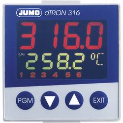 Image of Jumo dTRON 316 PID Temperaturregler Pt100, Pt500, Pt1000, KTY11-6, L, J, U, T, K, E, N, S, R, B, C, D -200 bis +2400 °C