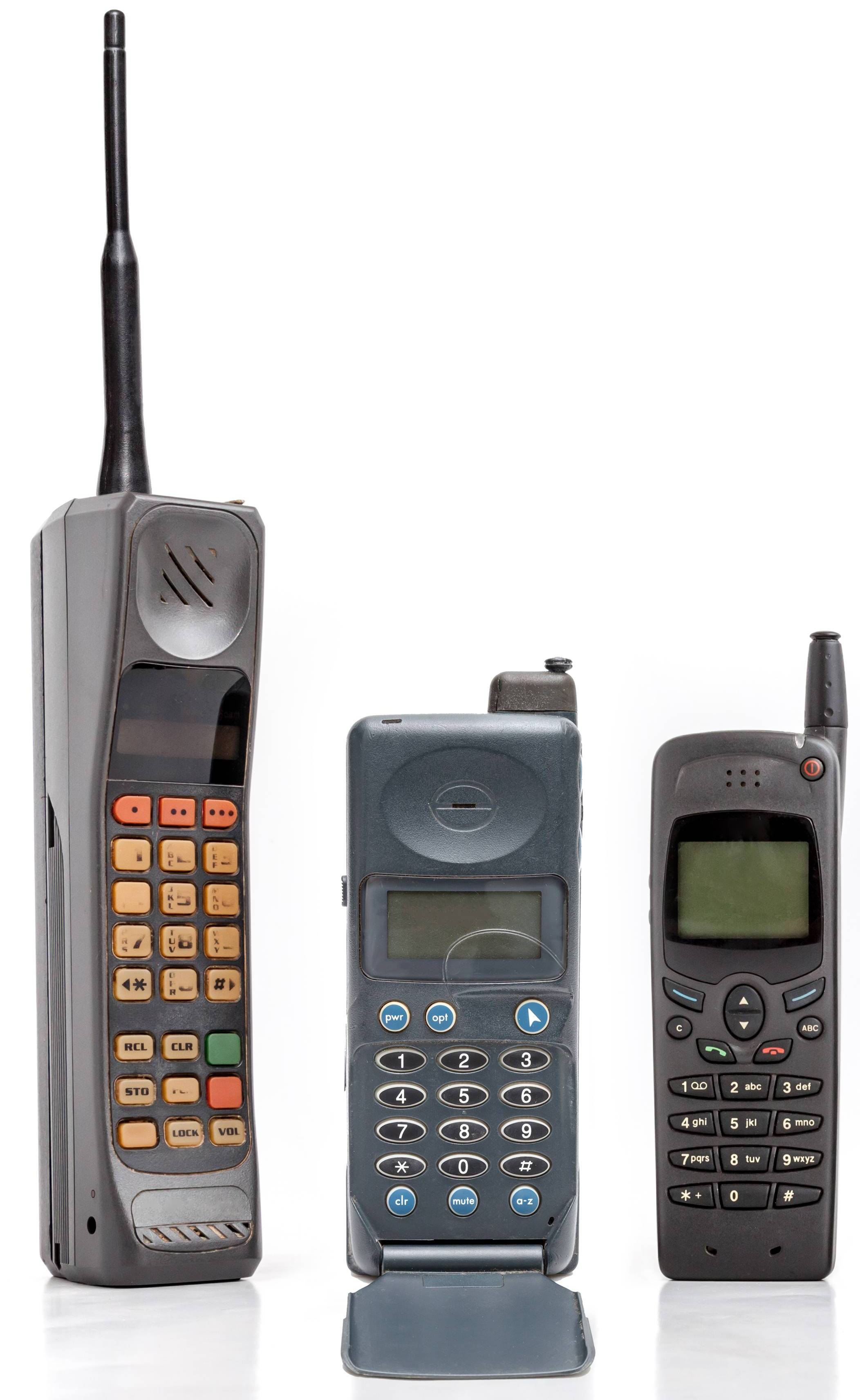 Typische 1G Mobiltelefone