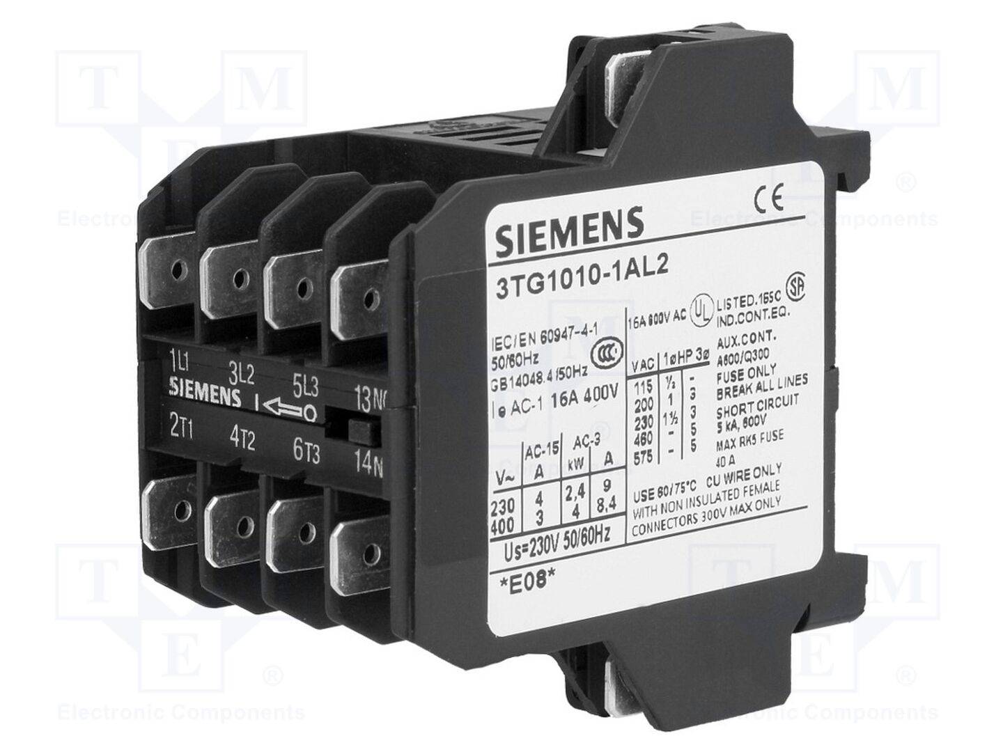 Siemens 3TG10101AL2 Motorschütz 4 Schließer 4 kW mit Hilfskontakt Passend für Marke (Relais): Siemens 1 St.
