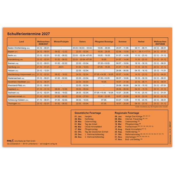 Urlaubskarte 2027 A5 orange-1
