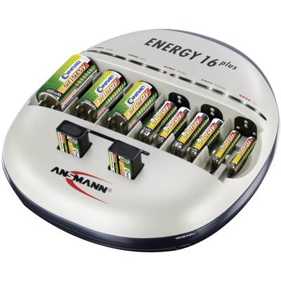 ANSMANN Powerline 5 LCD Ladegerät - Universal-Lader Für Alle Akku-Typen Mit Cleverem Display