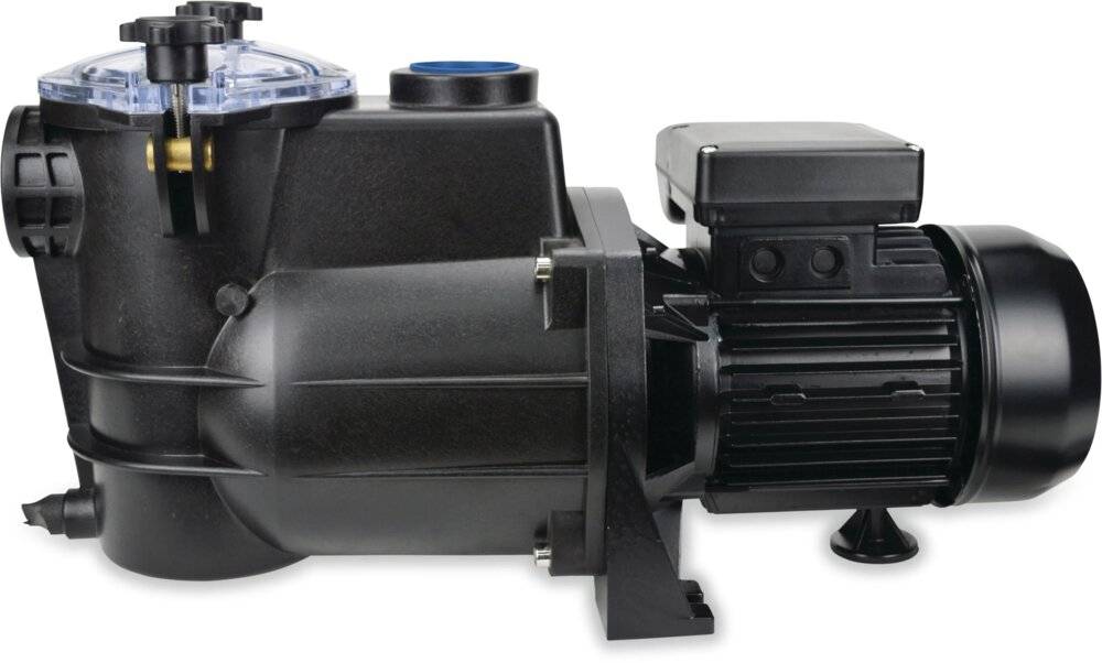 PSH Schwimmbadpumpe Polypropylen 1 1/2" Innengewinde 1,9A 400VAC Schwarz Typ Mini-0