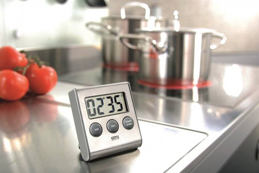 GEFU CONTARE Digital kitchen timer Black Stainless steel-1