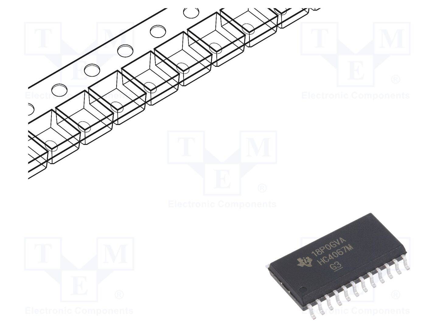 CD74HC4067M96 SOP24 LOGIK IC 16 CHANNEL ANALOG MULTIPLEXER/DEMULTIPLEXER SMT Texas Instruments-0