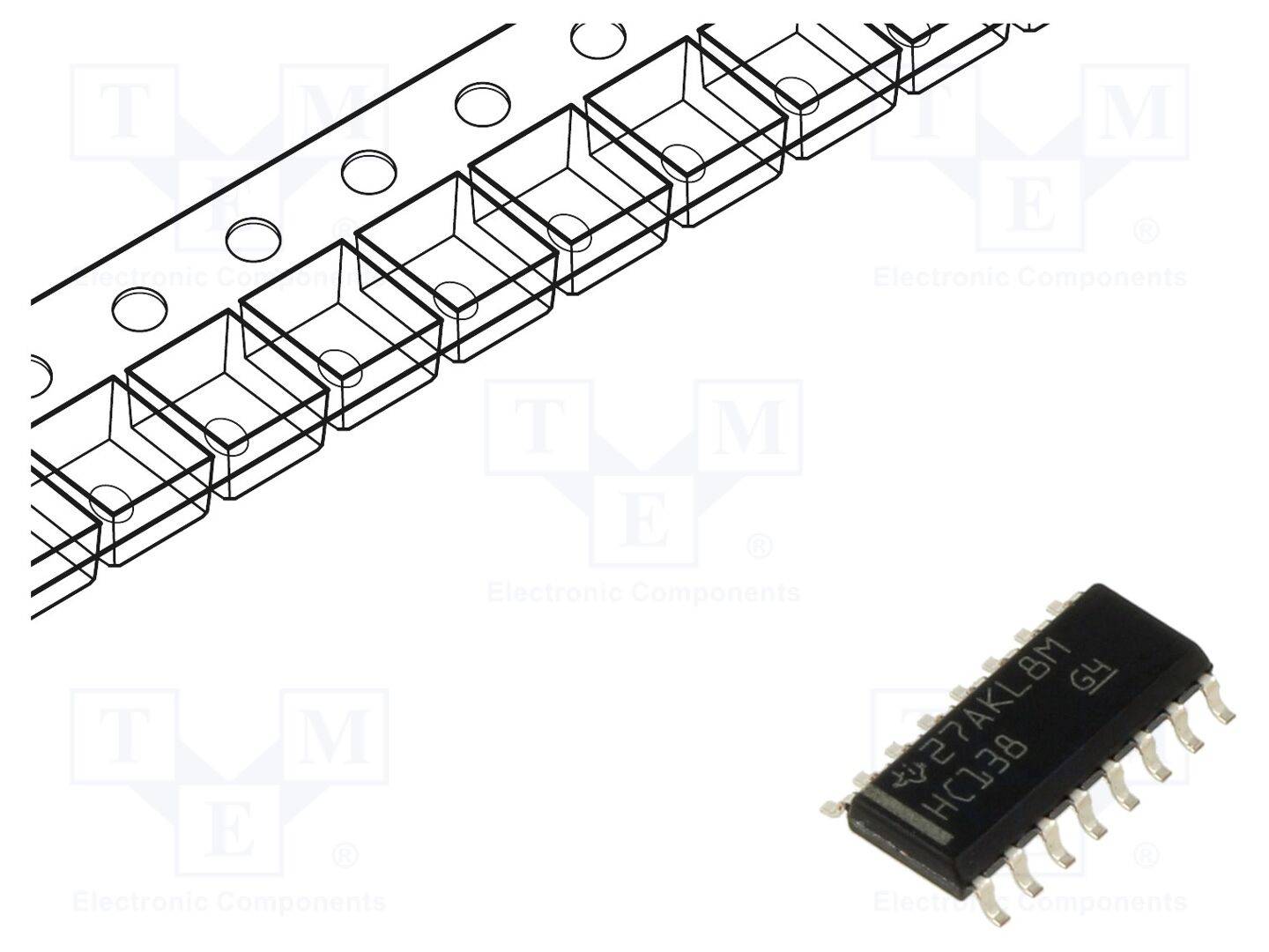 SN74HC138DR SOP16 LOGIK IC DECODER / DEMULTIPLEXER SMT Texas Instruments