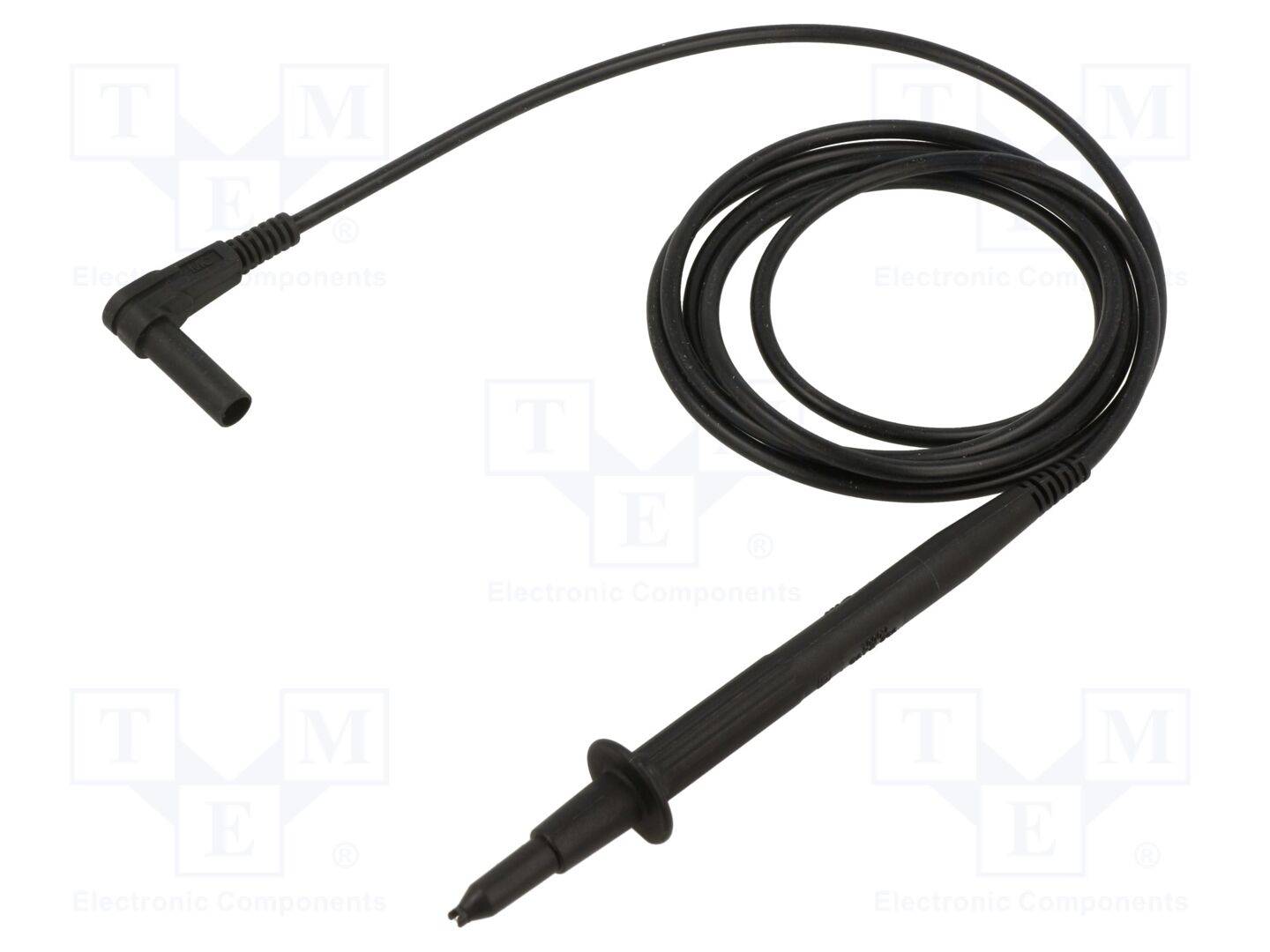 Stäubli XPS-484 Sicherheits-Messleitung 150 cm schwarz hochflexibel, 4 mm Prüfspitze auf
