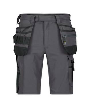DASSY® Aurax Stretch-Arbeitsshorts mit Holstertaschen Anthrazitgrau/Schwarz Gr. 60