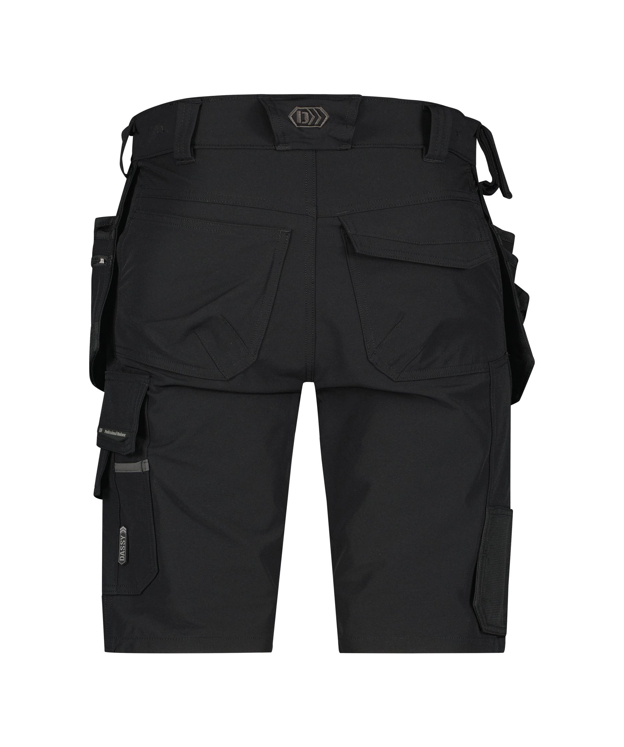 Arbeitsshorts mit Holstertaschen und stretch, SCHWARZ, Gr. 42-1
