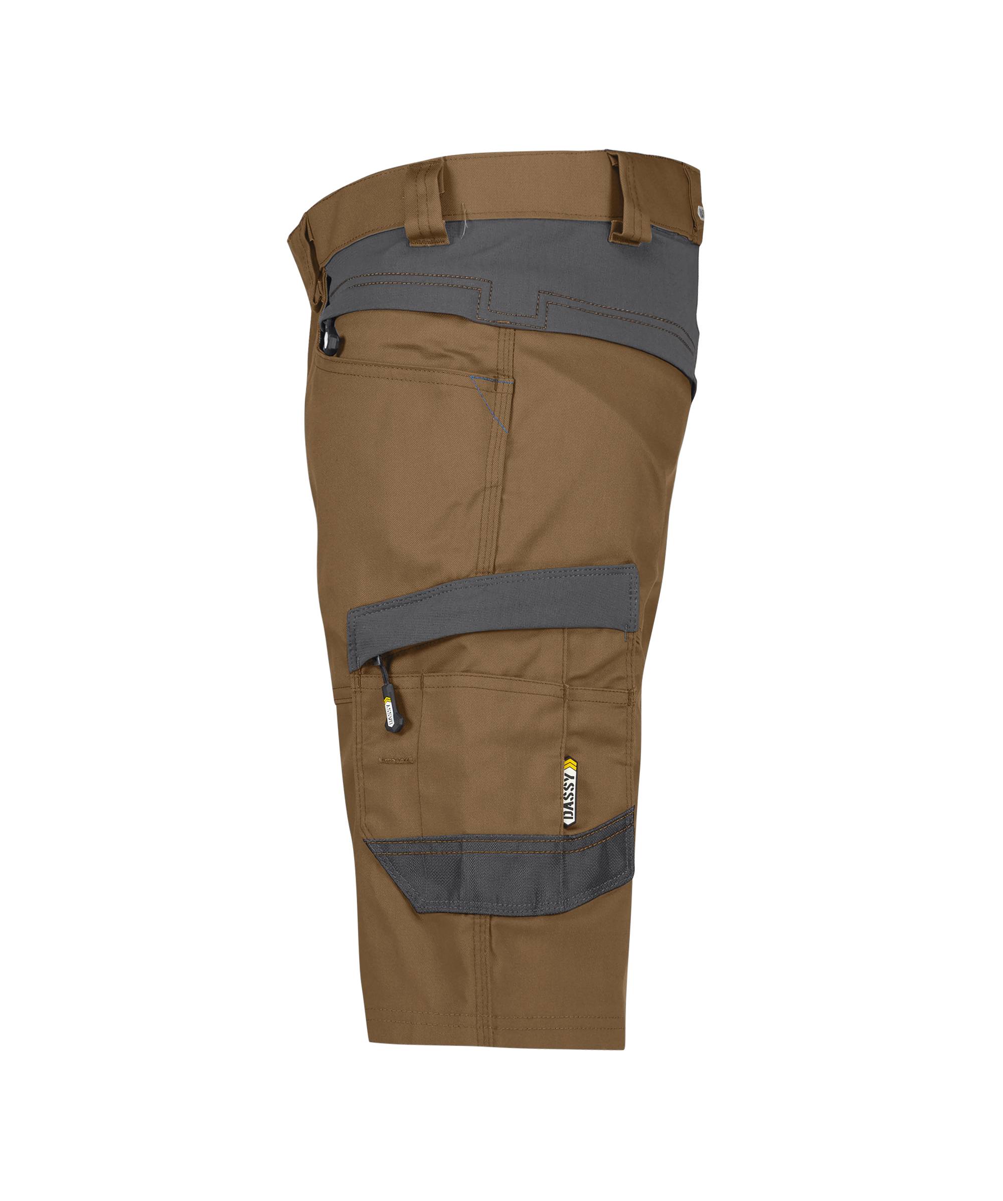 DASSY® Axis Stretch-Arbeitsshorts Lehmbraun/Anthrazitgrau Gr. 42-2