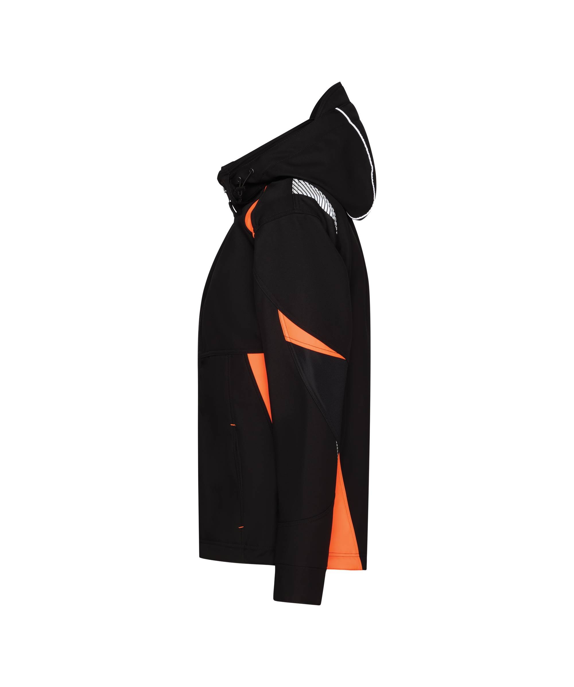 DASSY® Kalama Women Softshell-jacke für Damen Schwarz/Fluo Orange Gr. XL-2