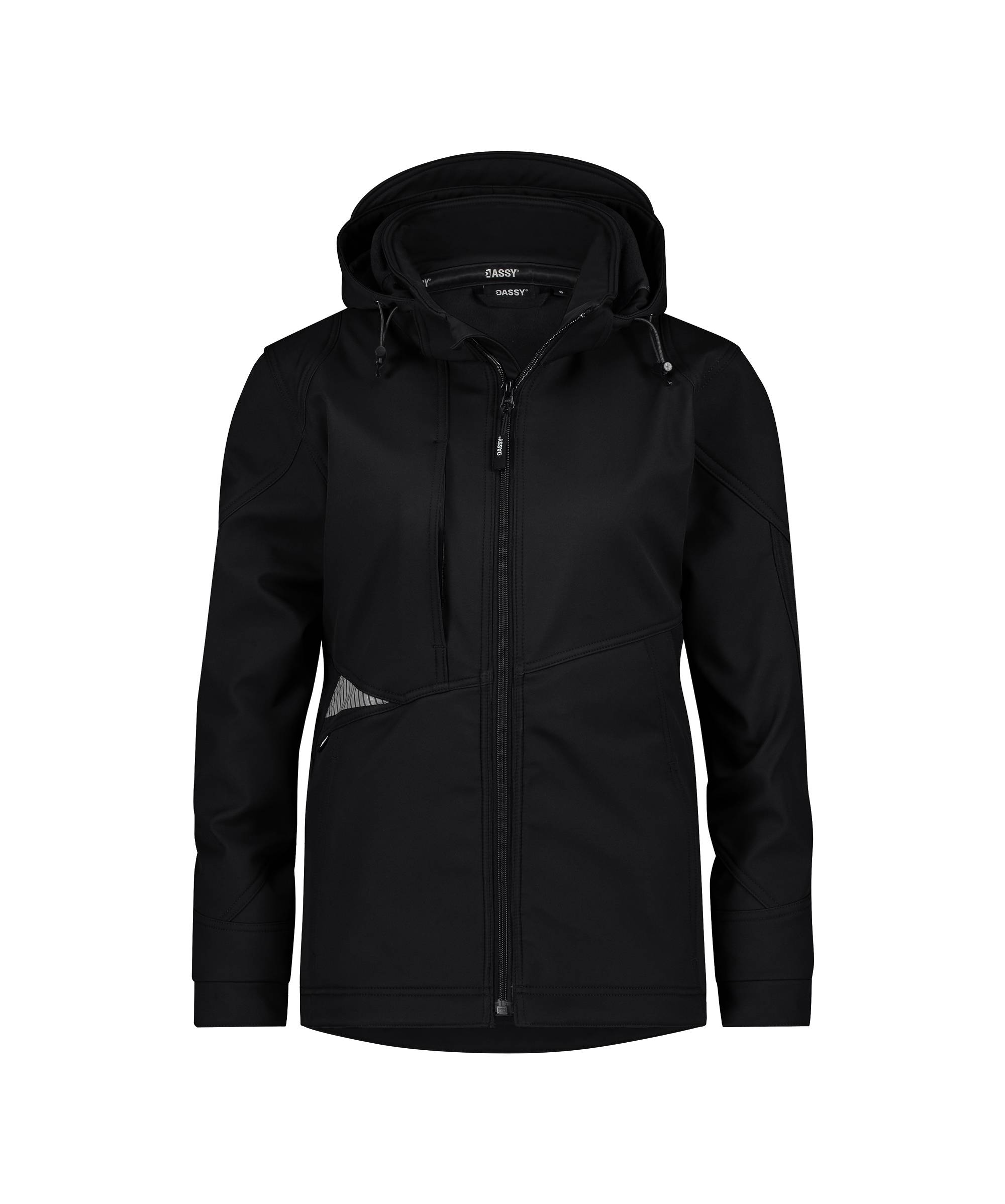 DASSY® Gravity Next Women Softshell-Jacke für Damen Schwarz/Anthrazitgrau Gr. XS-0