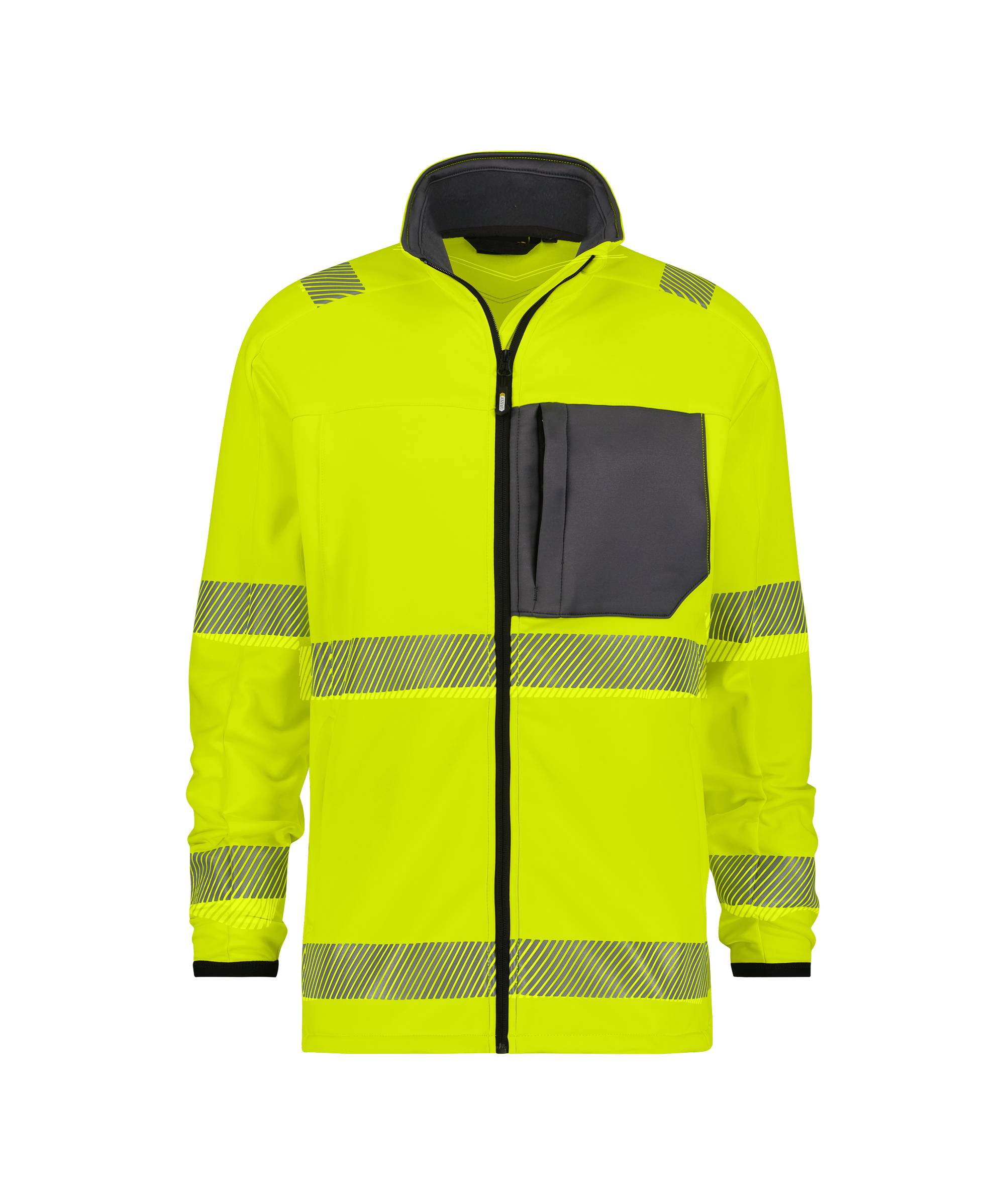 DASSY® Camden Warnschutz Midlayer-Jacke Neongelb/Zementgrau Gr. 2XL-0