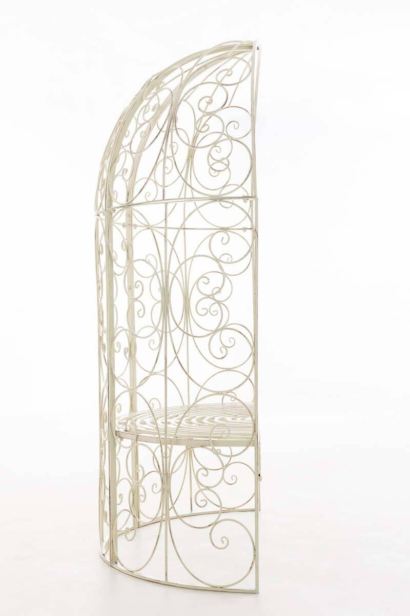 Halbpavillon Rosie mit Sitzbank antik-creme-1