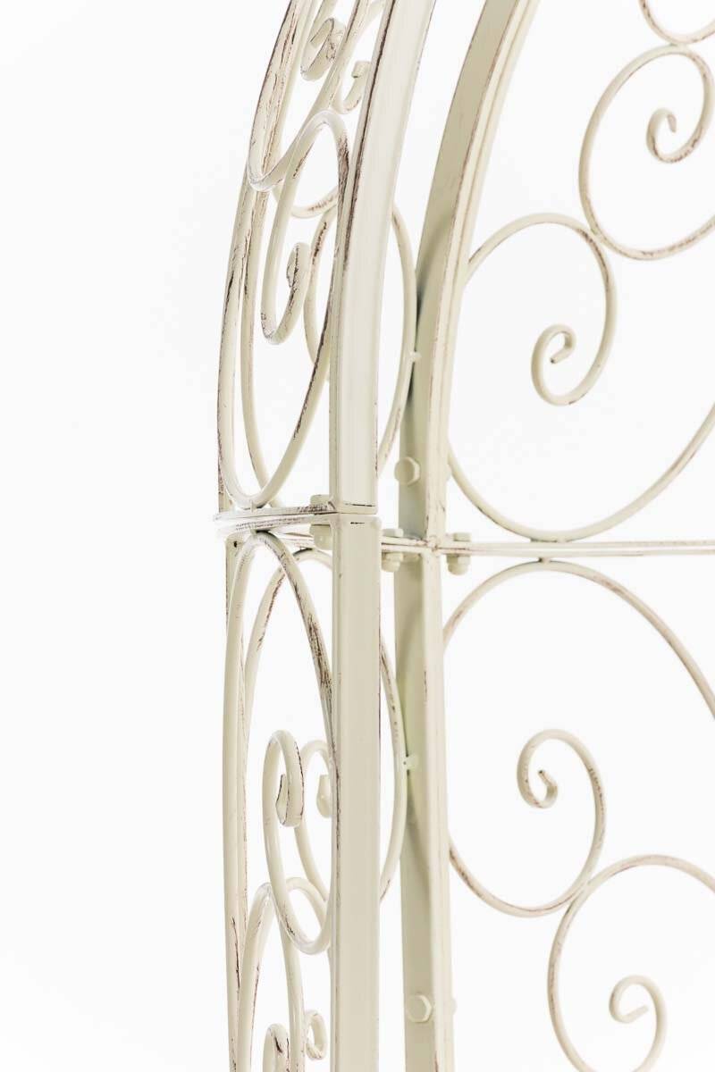 Halbpavillon Rosie mit Sitzbank antik-creme-3