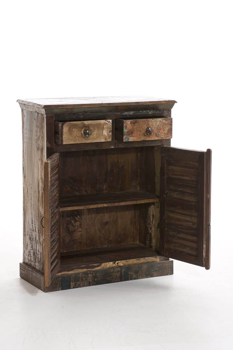 CLP Trading Kommode Anouk Bunt Recyceltes Teakholz 90x110x40cm-1