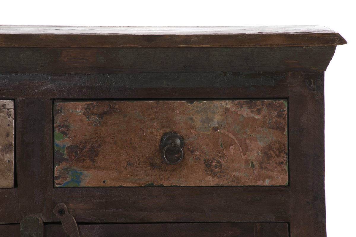 CLP Trading Kommode Anouk Bunt Recyceltes Teakholz 90x110x40cm-4