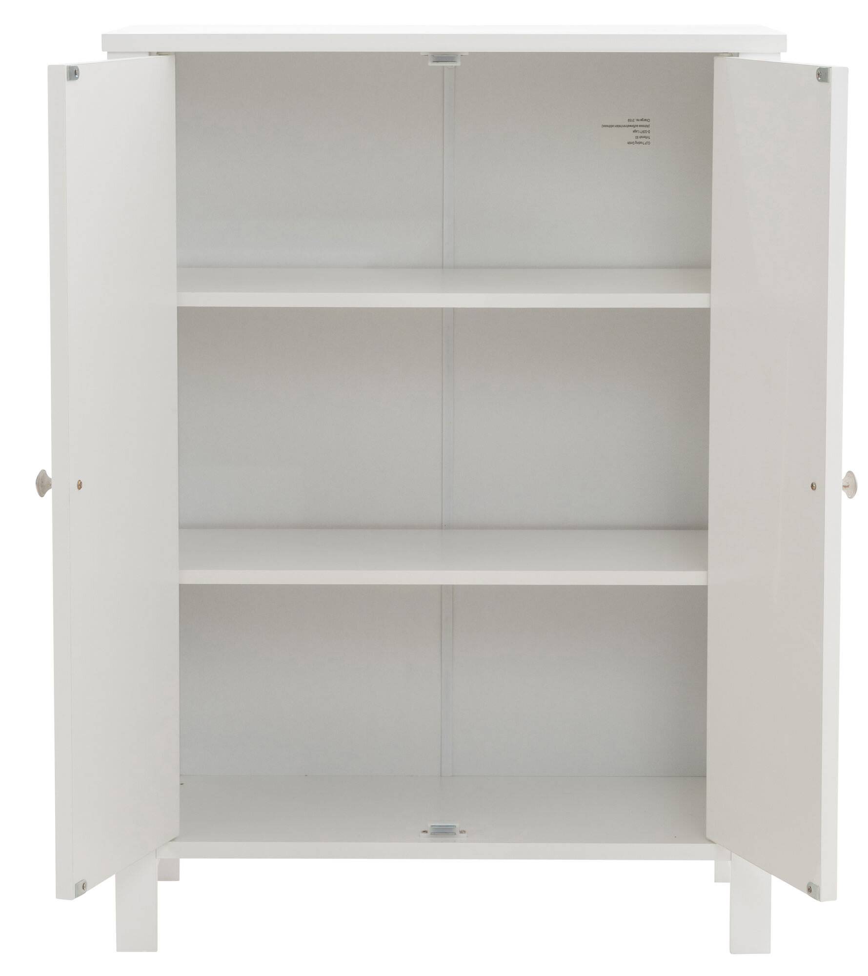 CLP Trading Kommode Lahti Weiß Holz 80cm Höhe 58cm Tiefe-2
