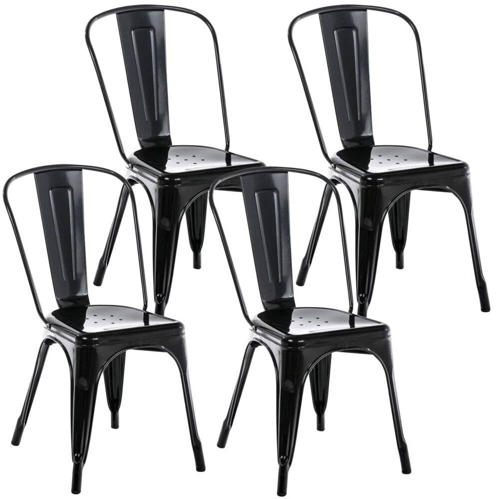 4er Set Stuhl Benedikt schwarz-5