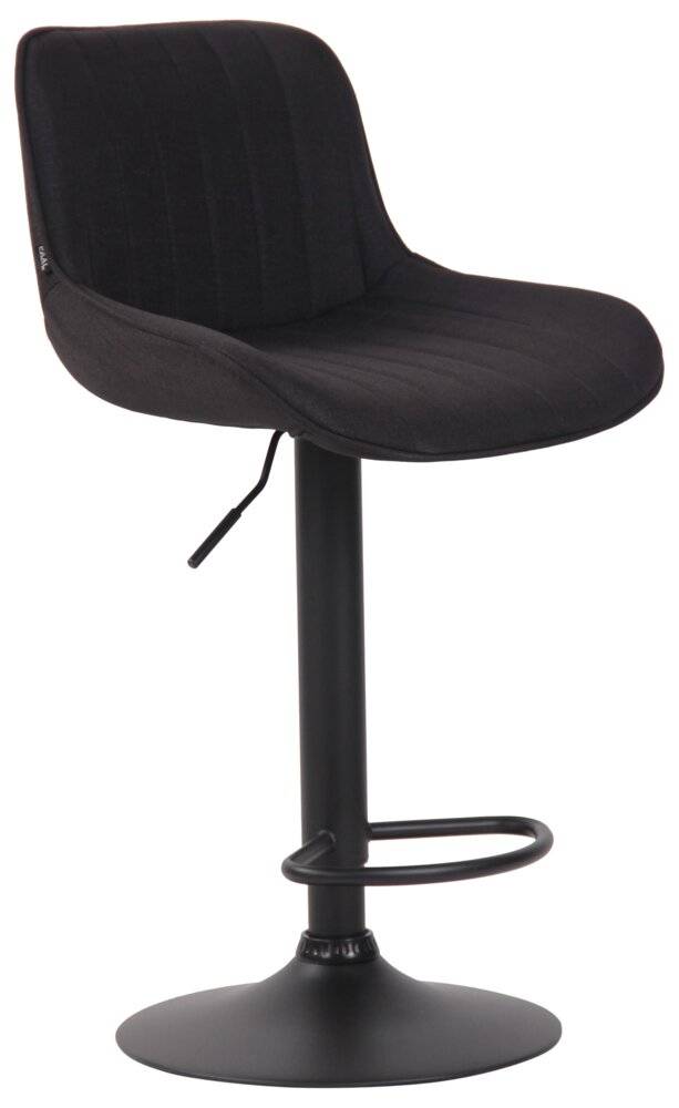 Barhocker Lentini Stoff schwarz schwarz-5