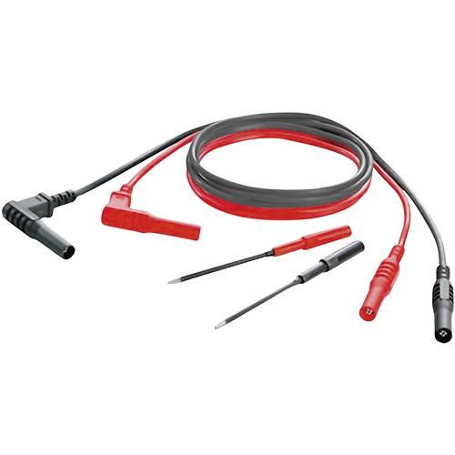 Weidmüller PS_ZQV_SET Sicherheits-Messleitungs-Set Lamellenstecker 4 mm Lamellenstecker 4 mm 1.00 m Schwarz, Rot 1 St.