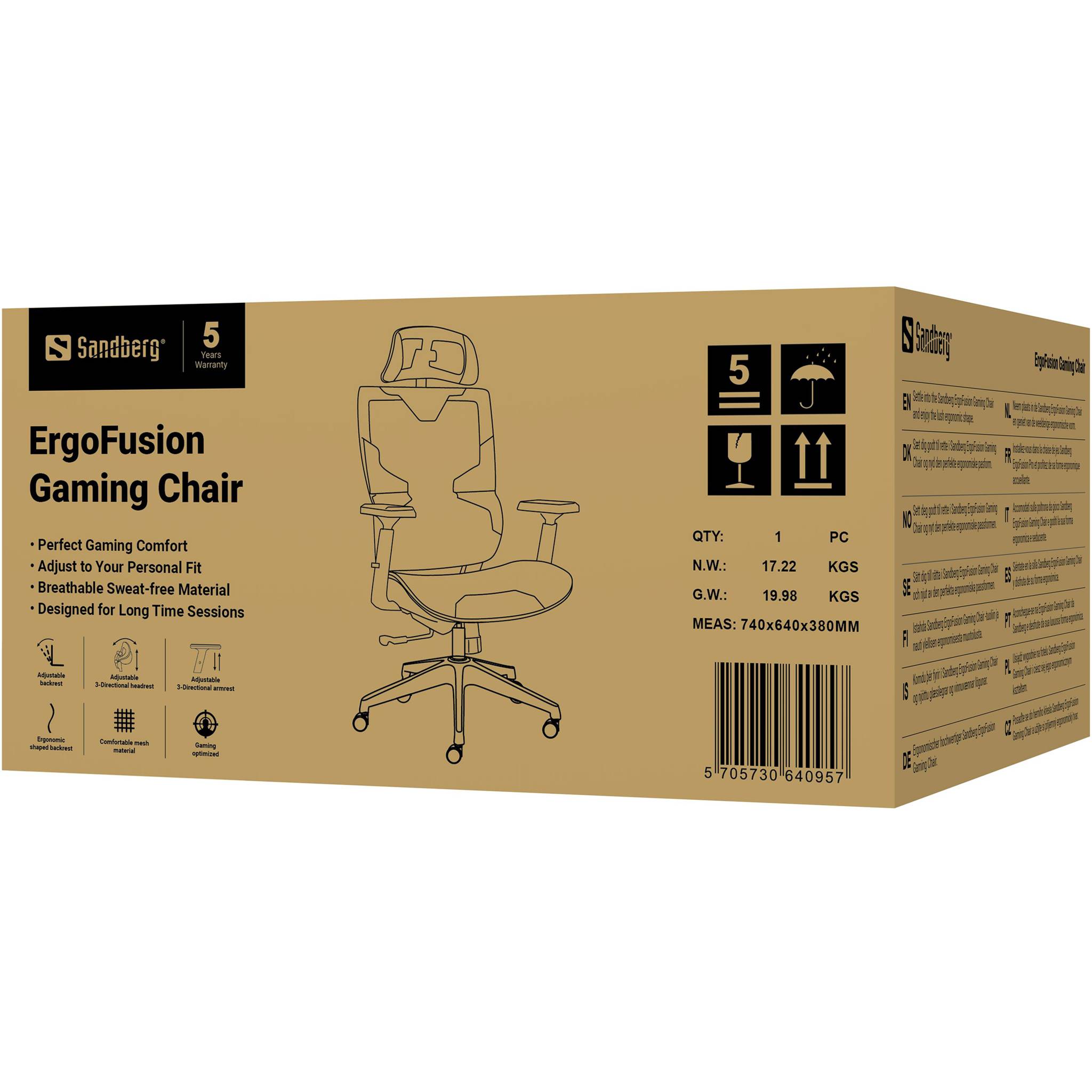 Sandberg ErgoFusion - Gaming-Sessel - ergonomisch-1