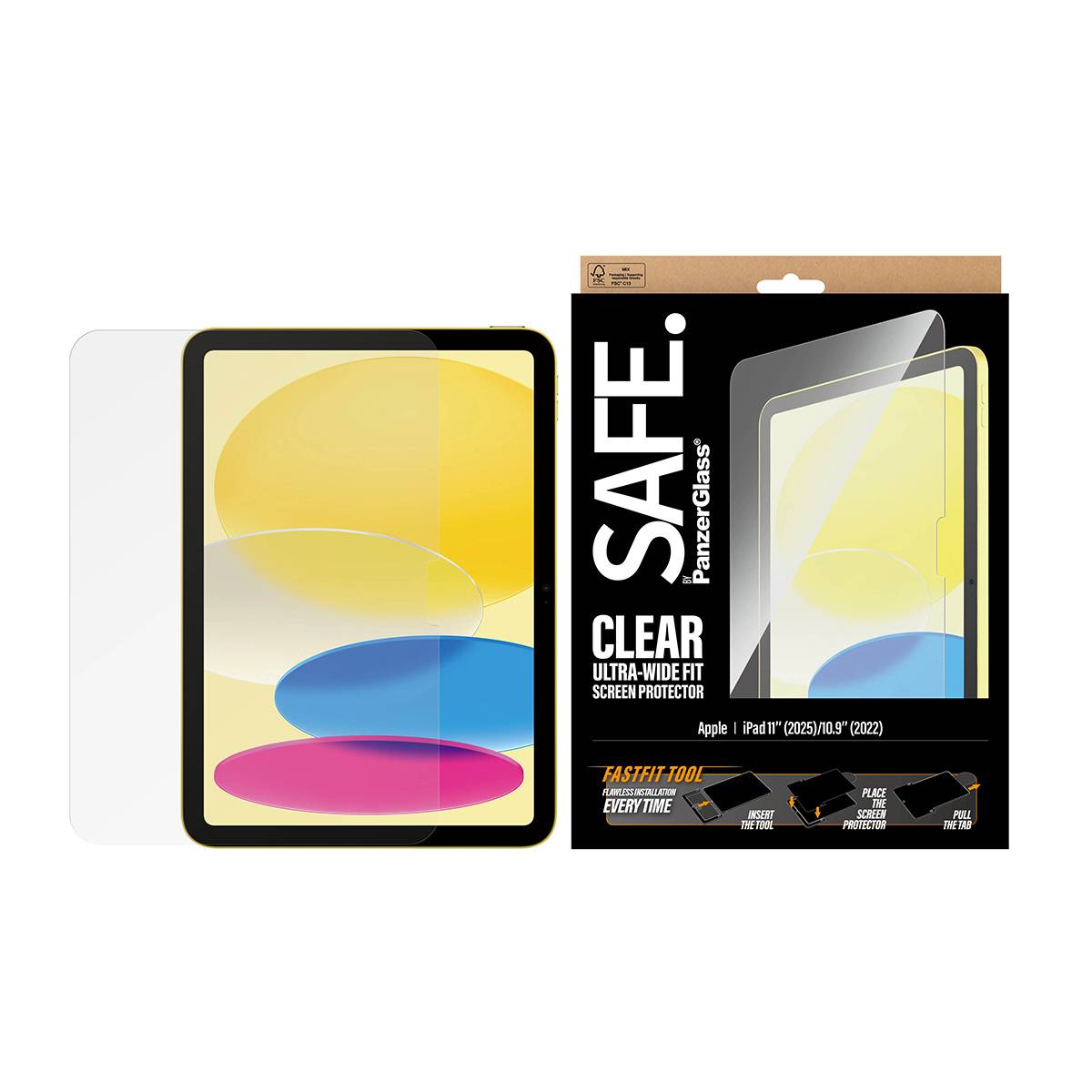 PANZERGLASS - SAFE Schutzglas iPad 11th 11” 2025/UWF-1