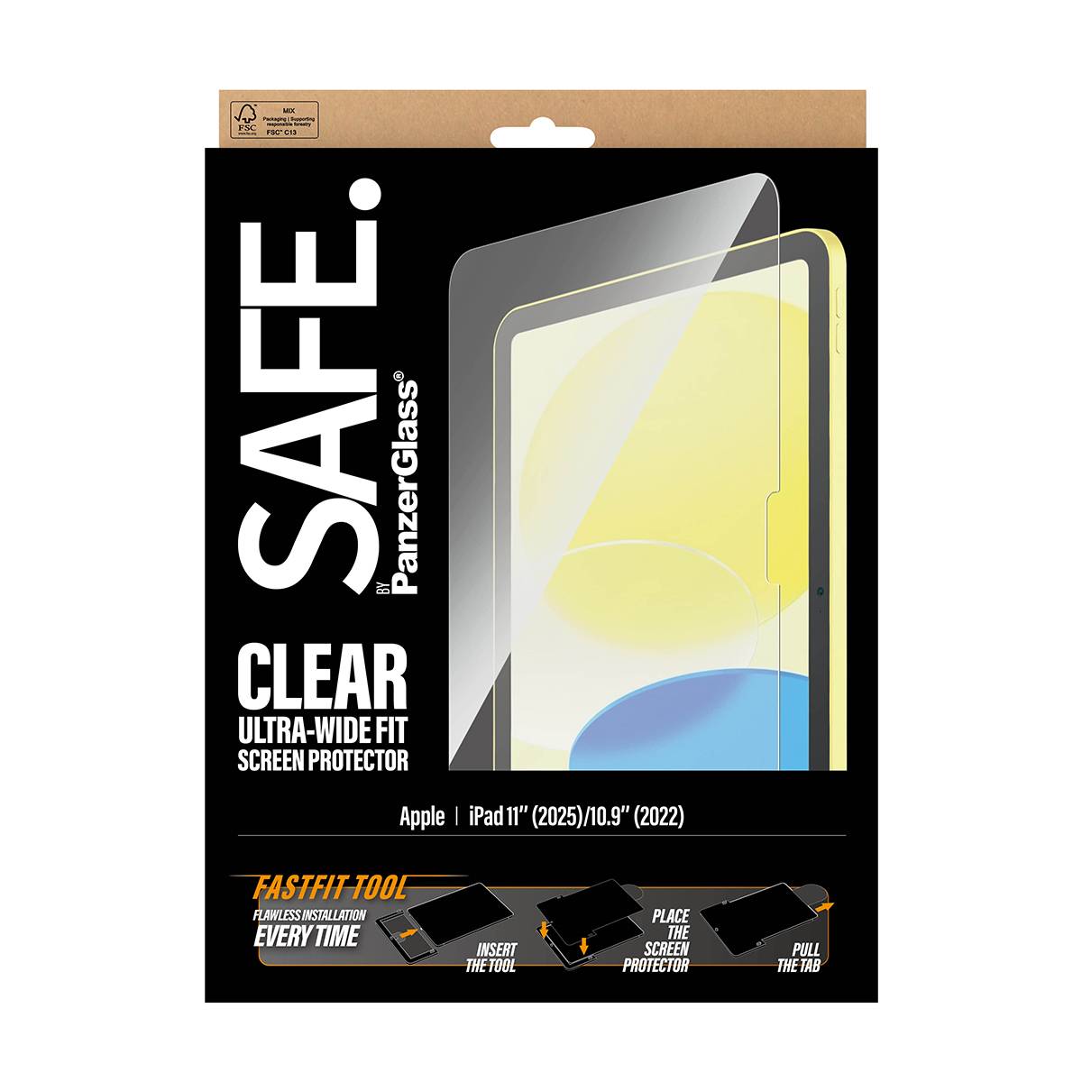 PANZERGLASS - SAFE Schutzglas iPad 11th 11” 2025/UWF-2