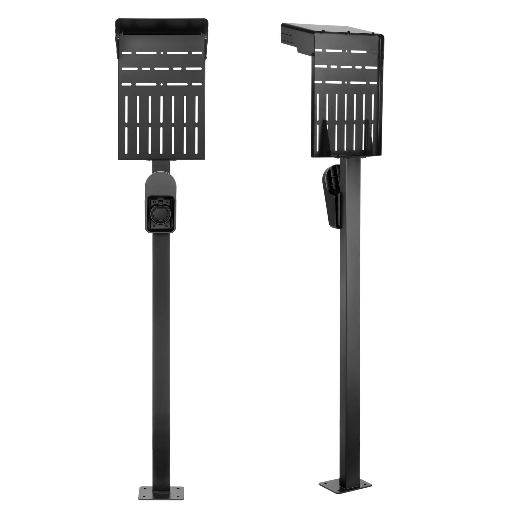 InLine® Universal Wallbox-Standfuß mit EV-Ladekabel Halterung, schwarz-1