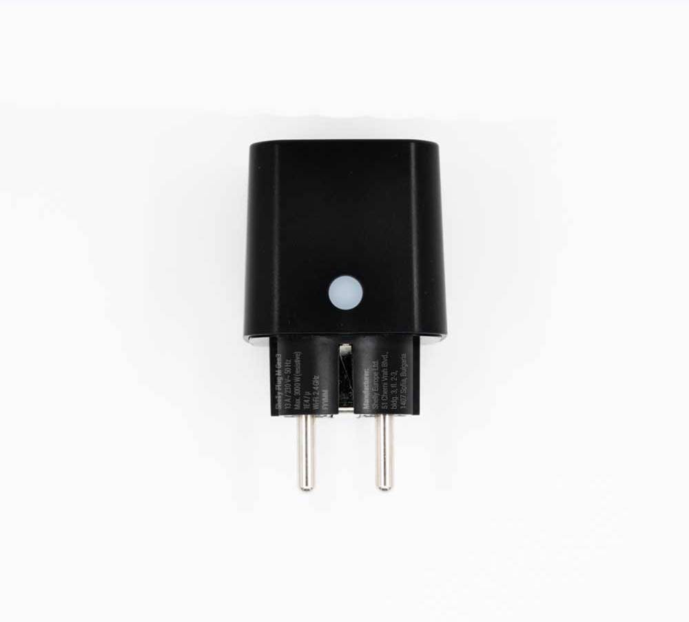 Shelly · Plug & Play Plug M Gen3 Black · Smarter Zwischenstecker · 13A · Messfunktion · WLAN · BT · schwarz-1