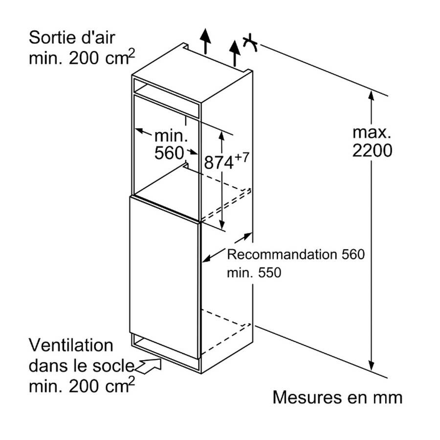 Bosch KIL 22 NSE 0 EB-Kühlschrank E 104/15L 88cm Schlepptür-3