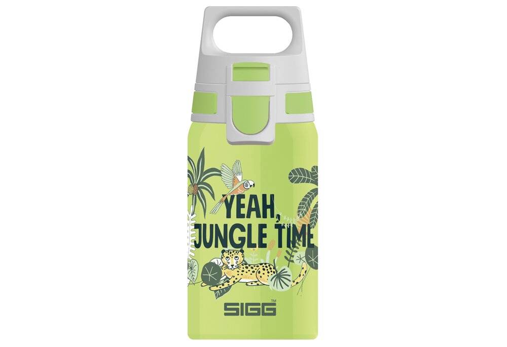 SIGG Shield One Jungle Kinder Trinkflasche (0.5 L), Edelstahl Kinderflasche mit-3