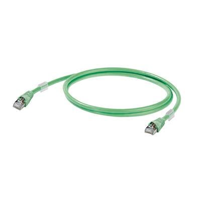 WEIDMUELLER RJ45 Netzwerk Anschlusskabel CAT 5 S/FTP 0.50 m Grün Flammwidrig, mit Rastnasenschutz We