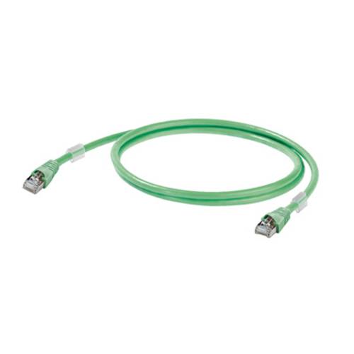 Thumbnail - Weidmüller 1166000200 RJ45 Netzwerkkabel, Patchkabel CAT 5 SF/UTP 20.00 m Grün Flammwidrig, mit Rastnasenschutz 1 St.