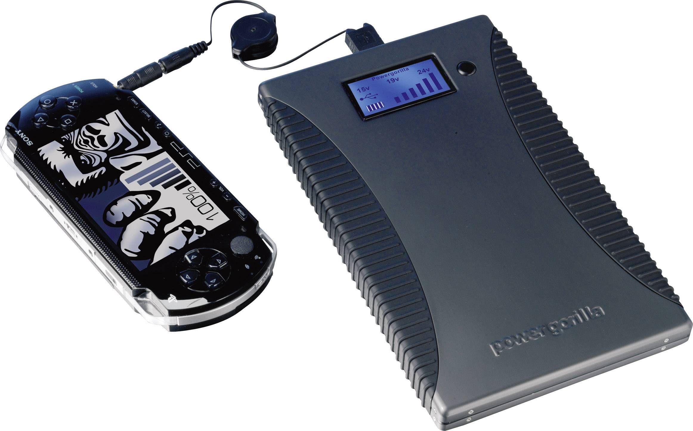 Power Traveller Powergorilla Powerbank 24000 mAh Quick Charge 3.0 LiPo USB-A Schwarz Outdoor, Statusanzeige-4