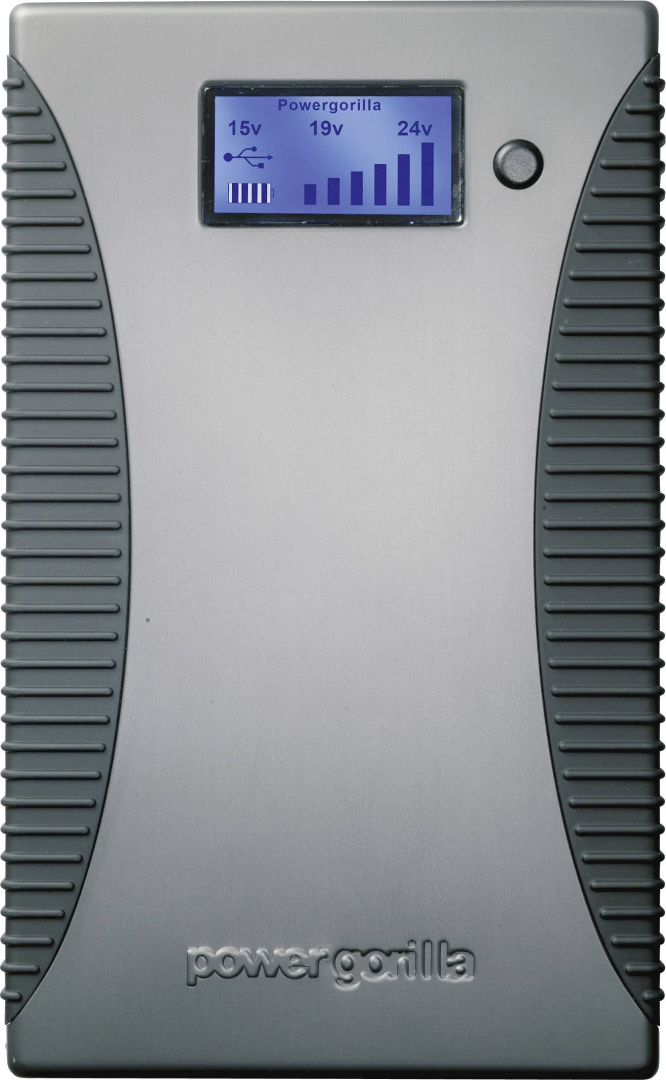 Power Traveller Powergorilla Powerbank 24000 mAh Quick Charge 3.0 LiPo USB-A Schwarz Outdoor, Statusanzeige-1