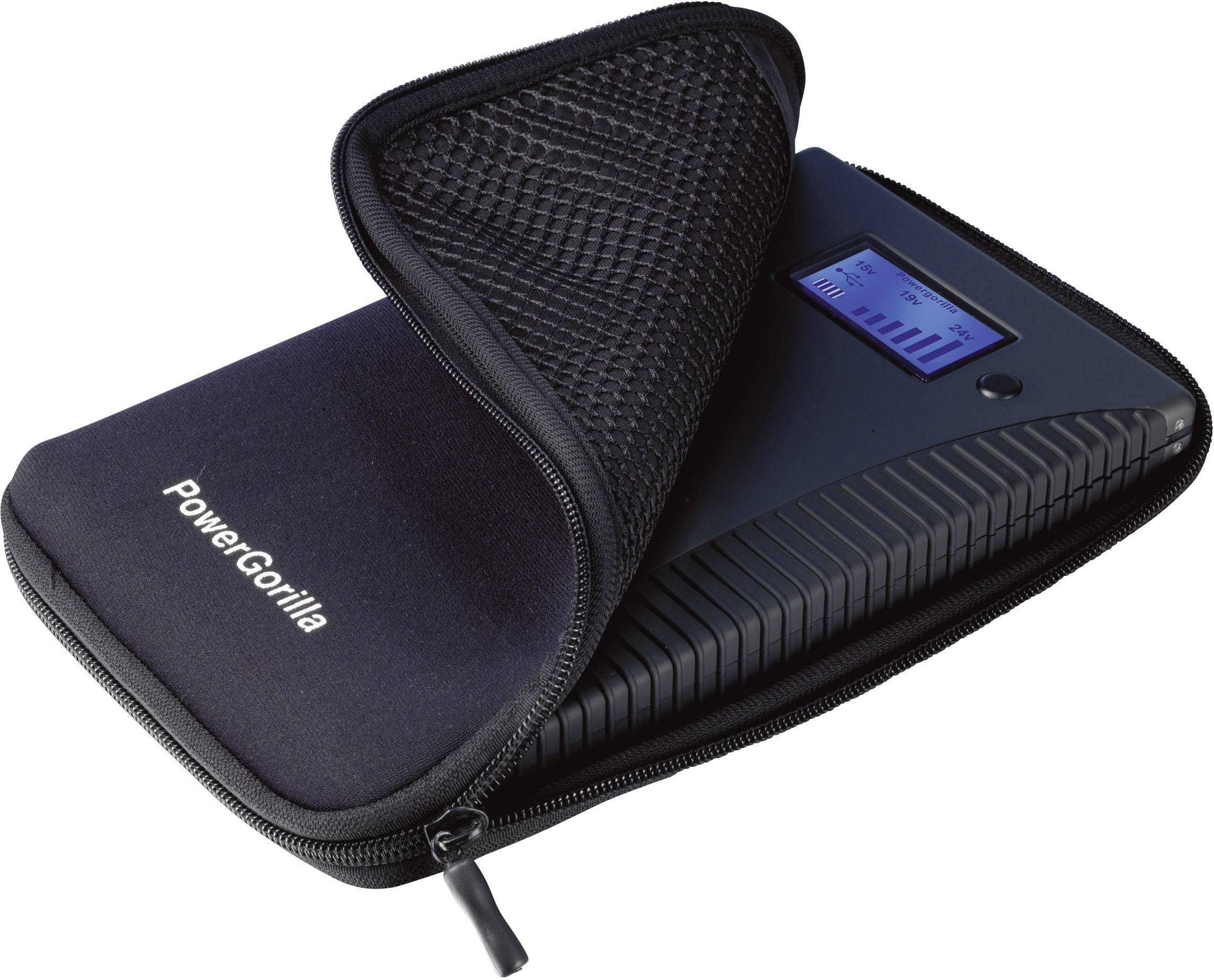 Power Traveller Powergorilla Powerbank 24000 mAh Quick Charge 3.0 LiPo USB-A Schwarz Outdoor, Statusanzeige-22